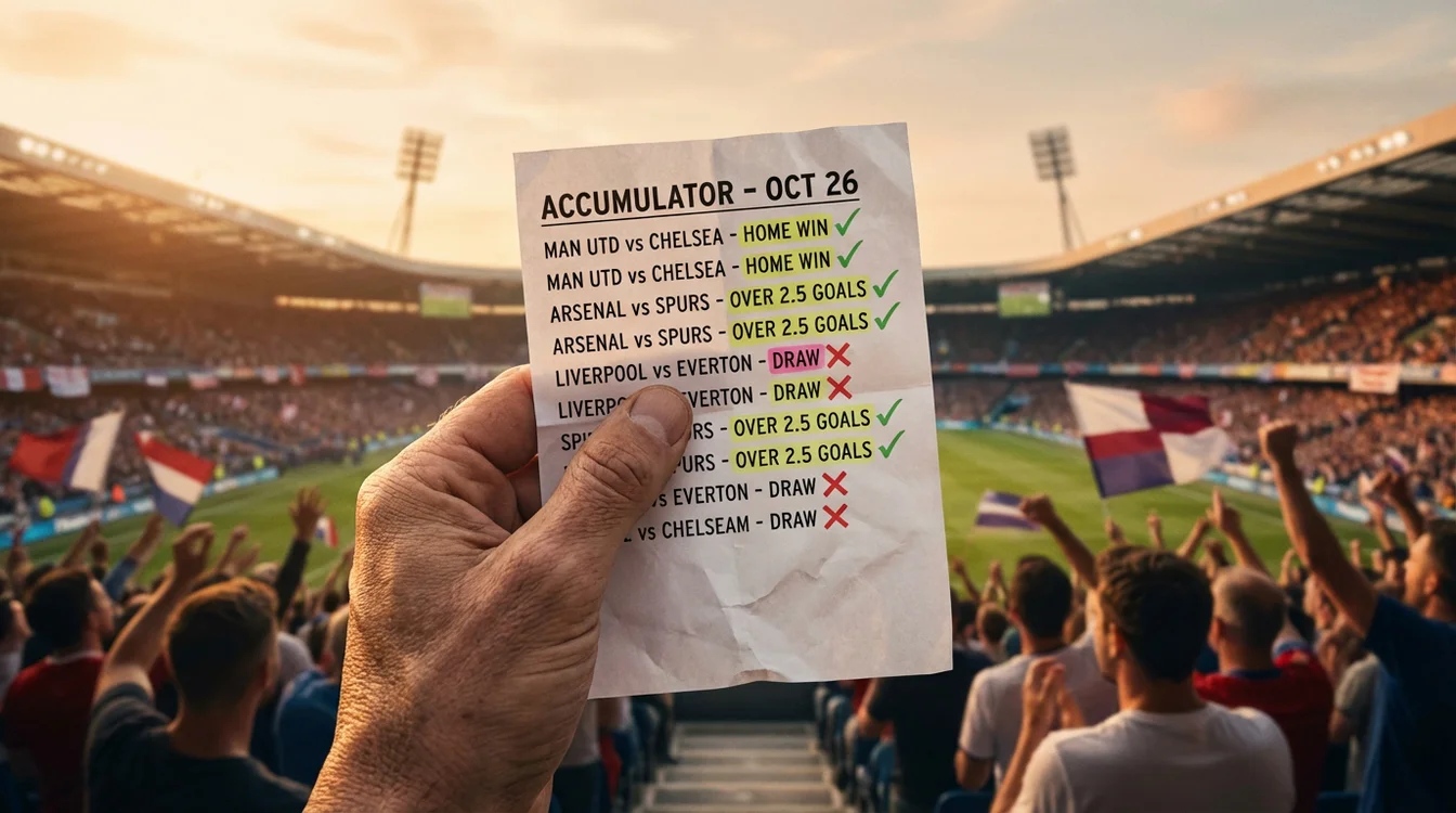 Kupon zakładów akumulowanych u bukmachera
